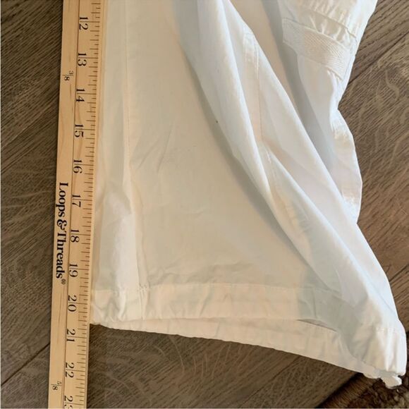 Motherhood Nursing Top Black & White Stripe & Ho Mamma Cargo Capri White L. Set. - Picture 12 of 13